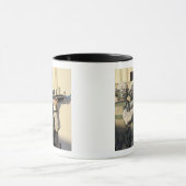 Een infanterieverkenner richt zijn wapen op mok (Midden)