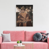 Een informeel portret van Menen Canvas Afdruk (Insitu (Woonkamer))