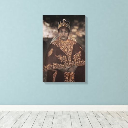 Een informeel portret van Menen Canvas Afdruk (Insitu (Houten vloer))