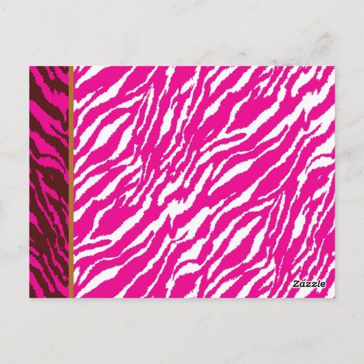 Een ingewikkeld bloemmotief in roze en wit, art briefkaart (Achterkant)