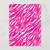 Een ingewikkeld bloemmotief in roze en wit, art briefkaart (Voorkant)