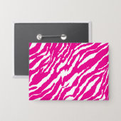 Een ingewikkeld bloemmotief in roze en wit, art button (Voorkant / Achterkant)