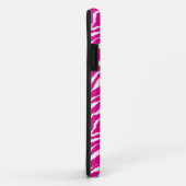 Een ingewikkeld bloemmotief in roze en wit, art Case-Mate iPhone case (Achterkant/rechts)