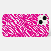 Een ingewikkeld bloemmotief in roze en wit, art Case-Mate iPhone case (Achterkant (horizontaal))