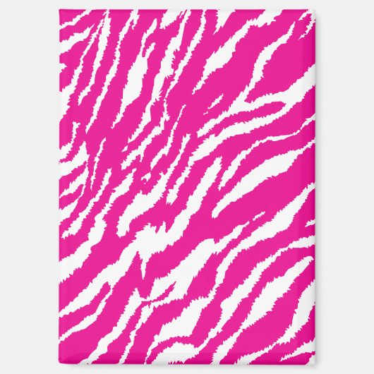 Een ingewikkeld bloemmotief in roze en wit, art magneet (Voorkant)