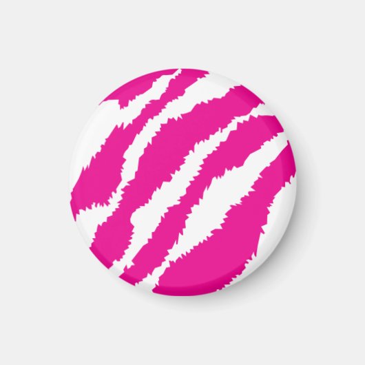 Een ingewikkeld bloemmotief in roze en wit, art magneet (Voorkant)