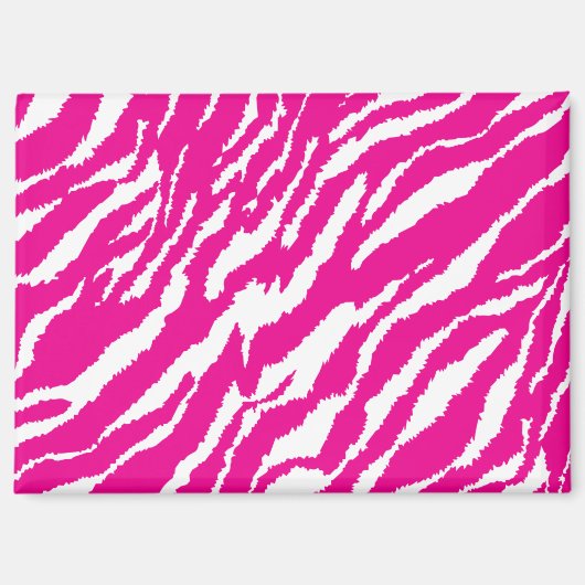 Een ingewikkeld bloemmotief in roze en wit, art magneet (Voorkant)