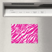 Een ingewikkeld bloemmotief in roze en wit, art magneet (Insitu (Vaatwasser))