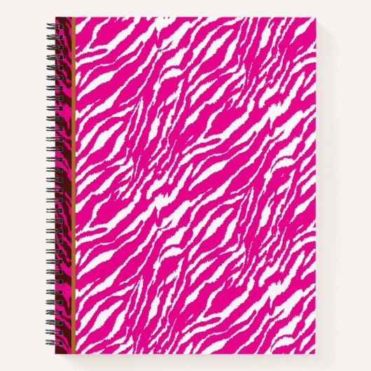 Een ingewikkeld bloemmotief in roze en wit, art notitieboek (Voorkant)