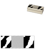 Een ingewikkeld bloemmotief in roze en wit, art rubberstempel (Gestempeld)