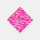 Een ingewikkeld bloemmotief in roze en wit, art servet (Hoek)