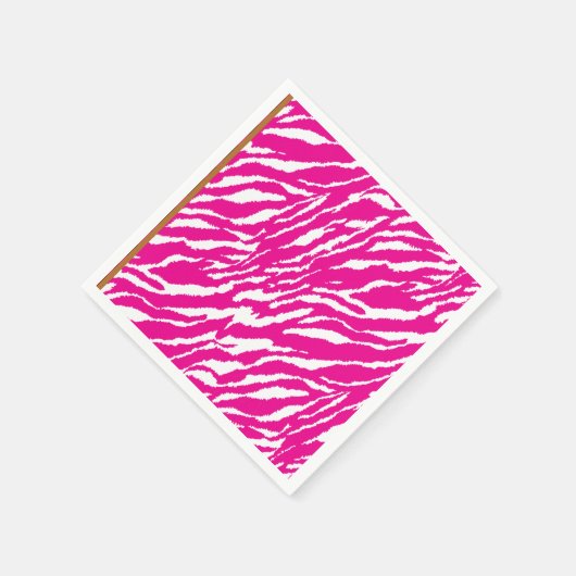 Een ingewikkeld bloemmotief in roze en wit, art servet (Hoek)