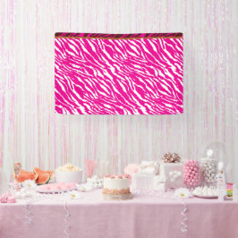 Een ingewikkeld bloemmotief in roze en wit, art spandoek