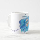 Een ingewikkeld FISH-ontwerp op een mok (Voorkant links)