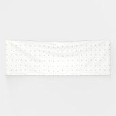 Een ingewikkeld zwart-wit bloemontwerp set aga spandoek (Horizontaal)