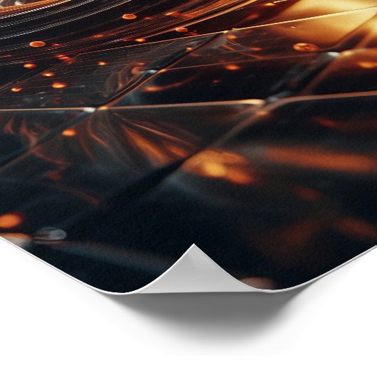 Een ingewikkelde fusie van kunst en wetenschap poster (Hoek)