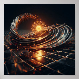 Een ingewikkelde fusie van kunst en wetenschap poster