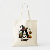 Een Initialen Trick or treat Schattige Halloween S Tote Bag (Voorkant)