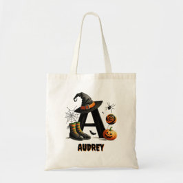 Een Initialen Trick or treat Schattige Halloween S Tote Bag