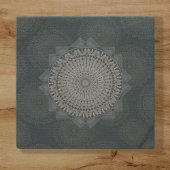 Een initiëring van de massablauwe cirkel stenen onderzetter