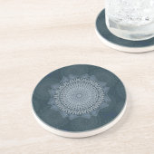 Een initiëring van de massablauwe cirkel zandsteen onderzetter