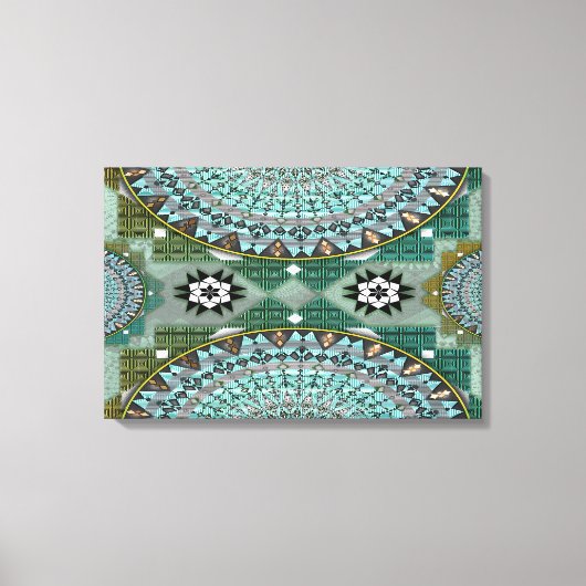 Een initiëring van de massamirkel canvas afdruk (Voorkant)