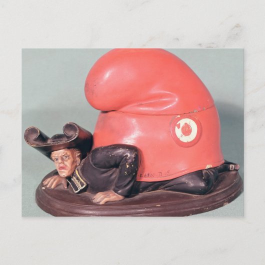 Een inktpot of een tabakspot briefkaart (Voorkant)