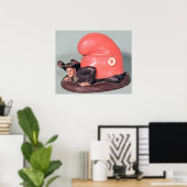 Een inktpot of een tabakspot poster (Thuiskantoor)