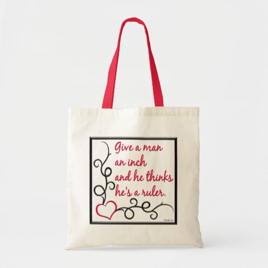Een inktzak geven tote bag (Voorkant)