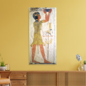 Een Inmutef-priester die een aanbod doet Canvas Afdruk (Insitu (Woonkamer))