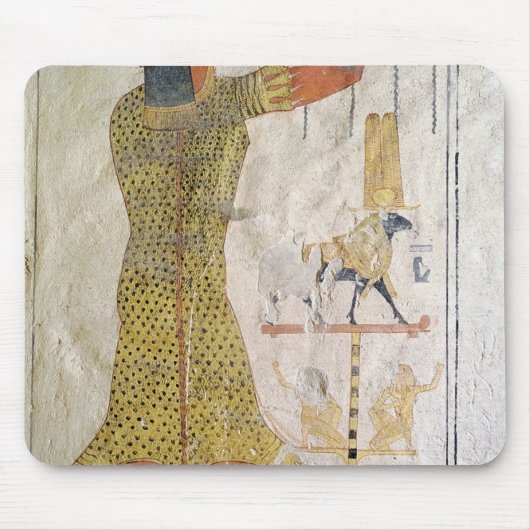 Een Inmutef-priester die een aanbod doet Muismat (Voorkant)