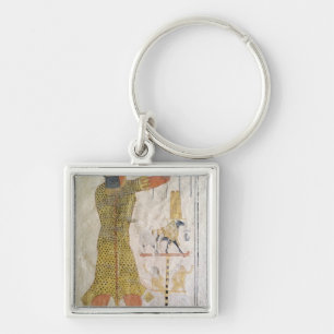 Een Inmutef-priester die een aanbod doet Sleutelhanger