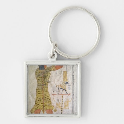 Een Inmutef-priester die een aanbod doet Sleutelhanger (Voorkant)