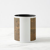 Een inslagkrater in de regio Meridian Planum Mok (Midden)