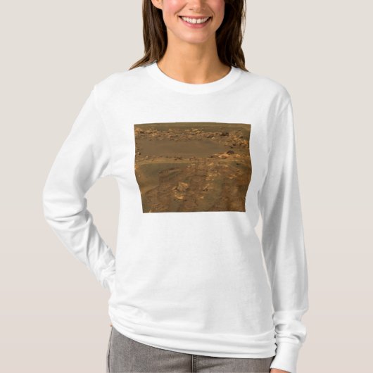Een inslagkrater in de regio Meridian Planum T-shirt (Voorkant)