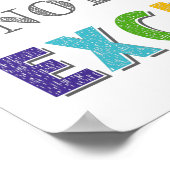 Een inspanning doen zonder een excuus voor groei poster (Hoek)