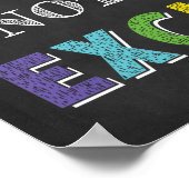 Een inspanning doen zonder een excuus voor groei poster (Hoek)