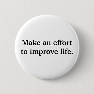 Een inspanning leveren ronde button 5,7 cm
