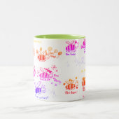 Een inspiratie zijn tweekleurige koffiemok (Center)