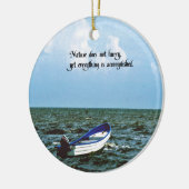 Een inspirerend bericht keramisch ornament (Links)