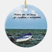 Een inspirerend bericht keramisch ornament (Achterkant)