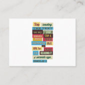 Een inspirerend bericht visitekaartje (Voorkant)