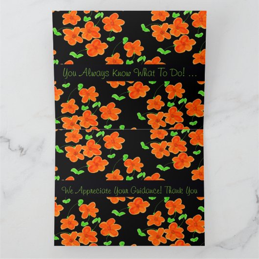 Een Inspirerend dank Bedankkaart (Binnen)