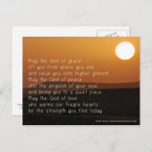 Een inspirerend gebed voor hen die het moeilijk he briefkaart (Voorkant / Achterkant)