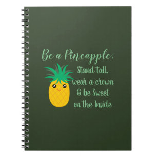 Een Inspirerend Motivatie citaat voor ananas zijn Notitieboek