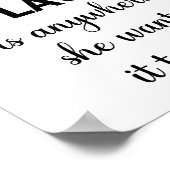 Een Inspirerend prijsopgave voor vrouwen Poster (Hoek)