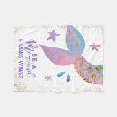 Een Inspirerend prijsopgave voor Zeemeermin zijn Fleece Deken (Voorkant (Horizontaal))