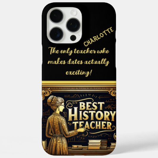 Een inspirerende geschiedenisdocent op het Blackbo Case-Mate iPhone Case (Achterkant)