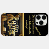 Een inspirerende geschiedenisdocent op het Blackbo Case-Mate iPhone Case (Achterkant (horizontaal))