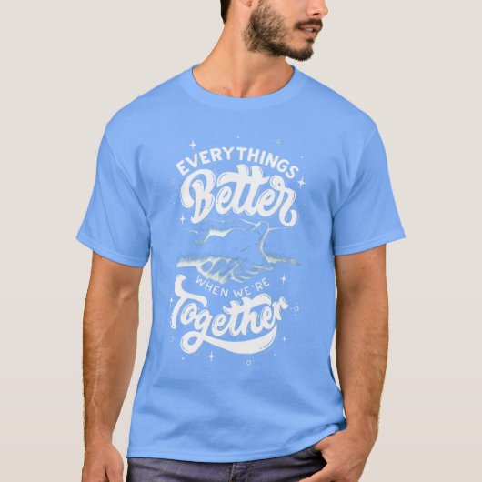 Een inspirerende grapquote t-shirt (Voorkant)
